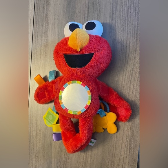 Bright Starts Sesame Street Elmo Travel Buddy – On-the-Go Plush Take-Along Toy - Picture 1 of 5